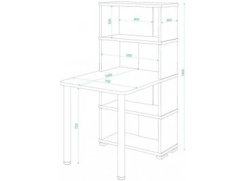 Письменный стол СБ-10М / 4 В