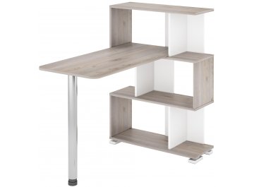 Письменный стол СЛ-5-3СТ нельсон / белый / нельсон