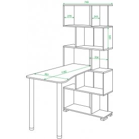 Письменный стол СЛ-5СТ-2 БЕНБЕ