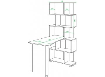 Письменный стол СЛ-5СТ-2 БЕНБЕ