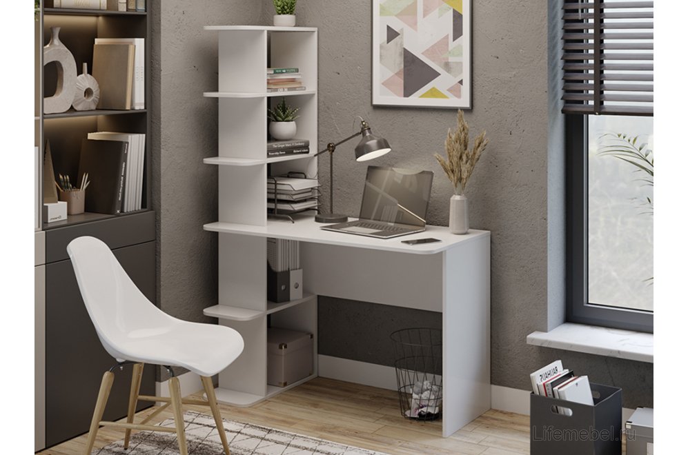 Письменный стол Тип 4 белый ясень