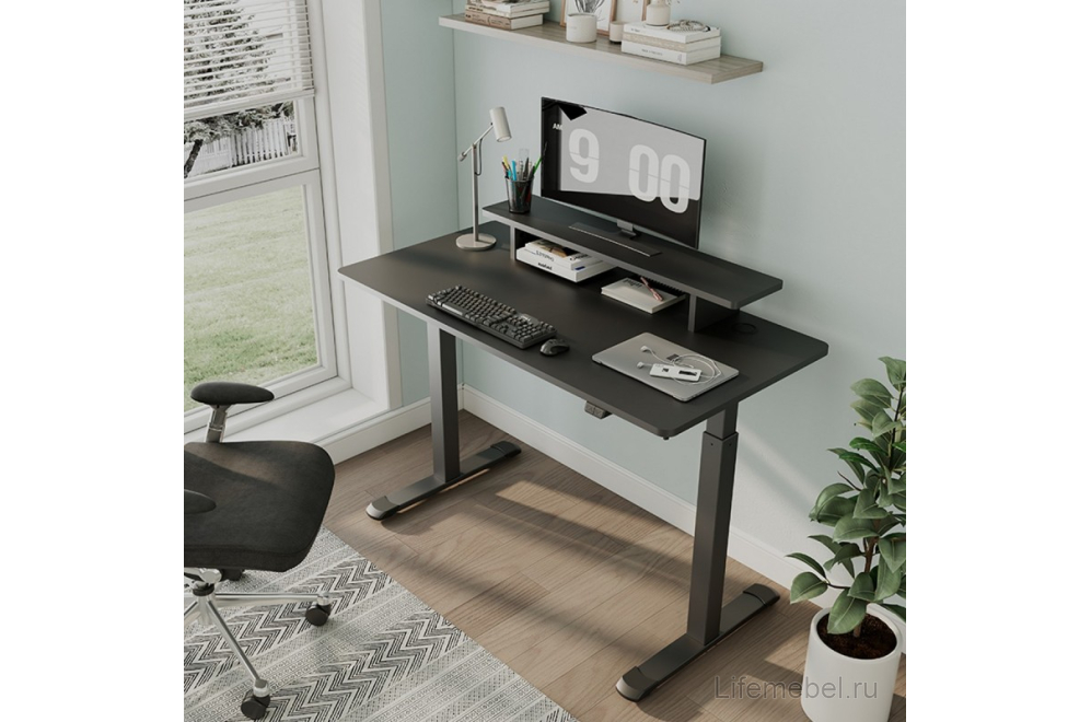 Компьютерный стол ERK-SM47-B черный