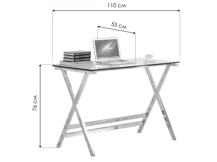 Стол F-651 прозрачный