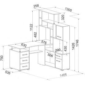 Компьютерный стол Джаз-15 правый