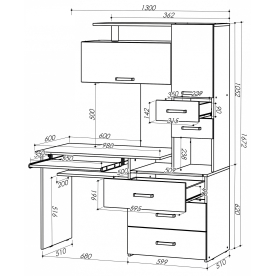 Компьютерный стол Джаз-17