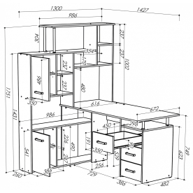 Компьютерный стол КС15