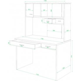 Компьютерный стол Аревро-60