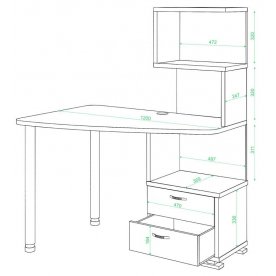 Компьютерный стол СКМ-60
