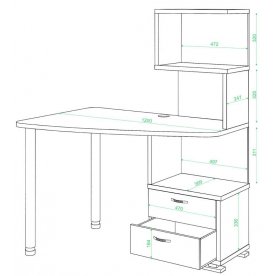 Компьютерный стол СКМ-60