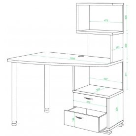 Компьютерный стол СКМ-60