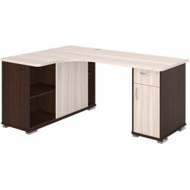 Стол компьютерный СР-160М левый венге / карамель / карамель