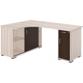 Стол компьютерный СР-160М левый карамель / венге / карамель