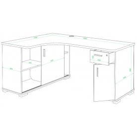 Компьютерный стол Жаспера-160М