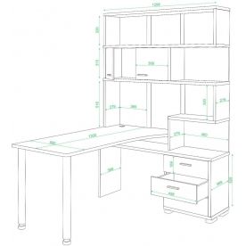 Компьютерный стол Жаспера-420 / 130