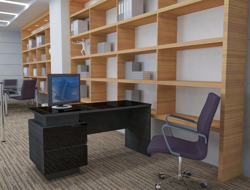 Стол письменный Кварт MD 768.01.01 черный