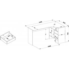 Письменный стол СПм-25
