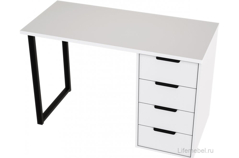 Стол С-400 белый структурный / меренга