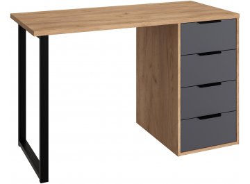 Компьютерный стол С-400 белый структурный / меренга