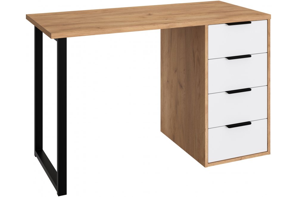 Стол С-400 дуб крафт золотой / меренга