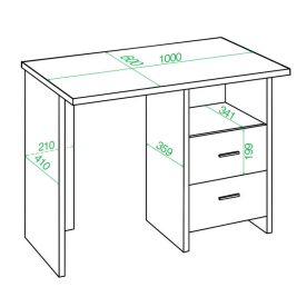 Письменный стол Беланта-Прям100