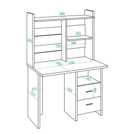 Письменный стол Беланта-Прям100