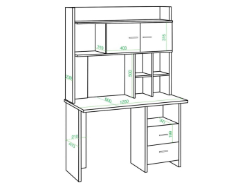 Письменный стол Беланта-Прям120