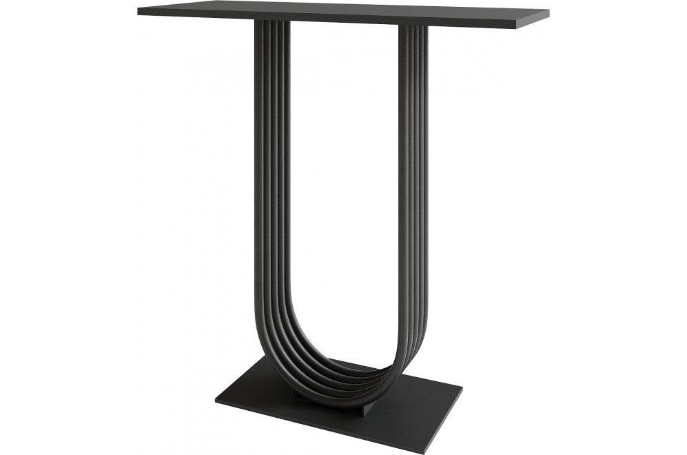 Консольный столик Arfeo 35x80x80 черный металл