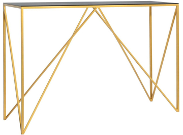 Консольный столик Akur Loft Cary 1200 золото / прозрачное стекло