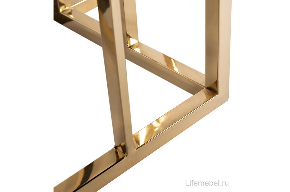 Консольный столик 13RXC3102-GOLD стекло черное / золото