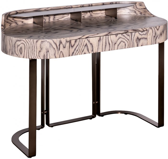 Консольный столик Банч черно-бежевый / бронза