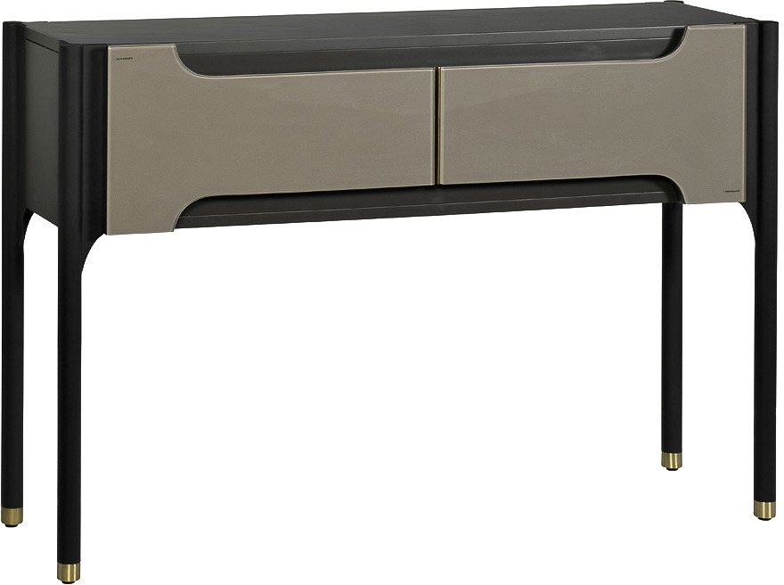 Консольный столик Джималди черный / серо-бежевый
