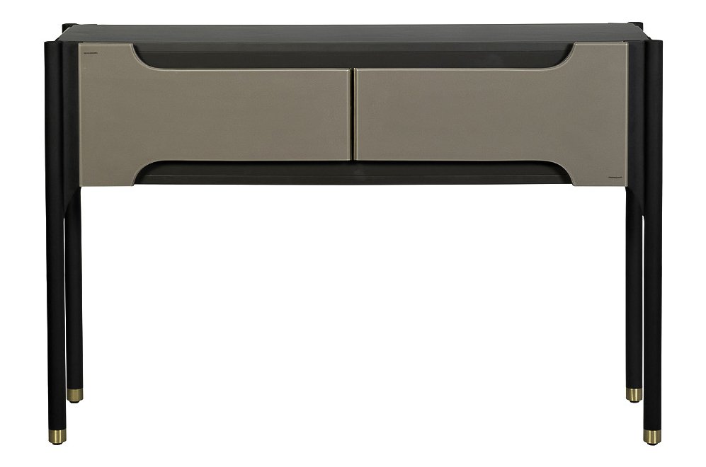Консольный столик Джималди черный / серо-бежевый