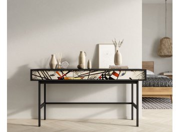 Консольный столик Эмерсон (Emerson) EM22/Print_01 черный