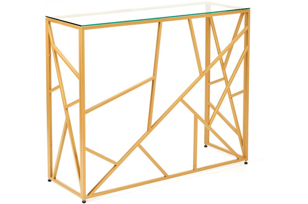 Консольный столик Zest прозрачный / золото