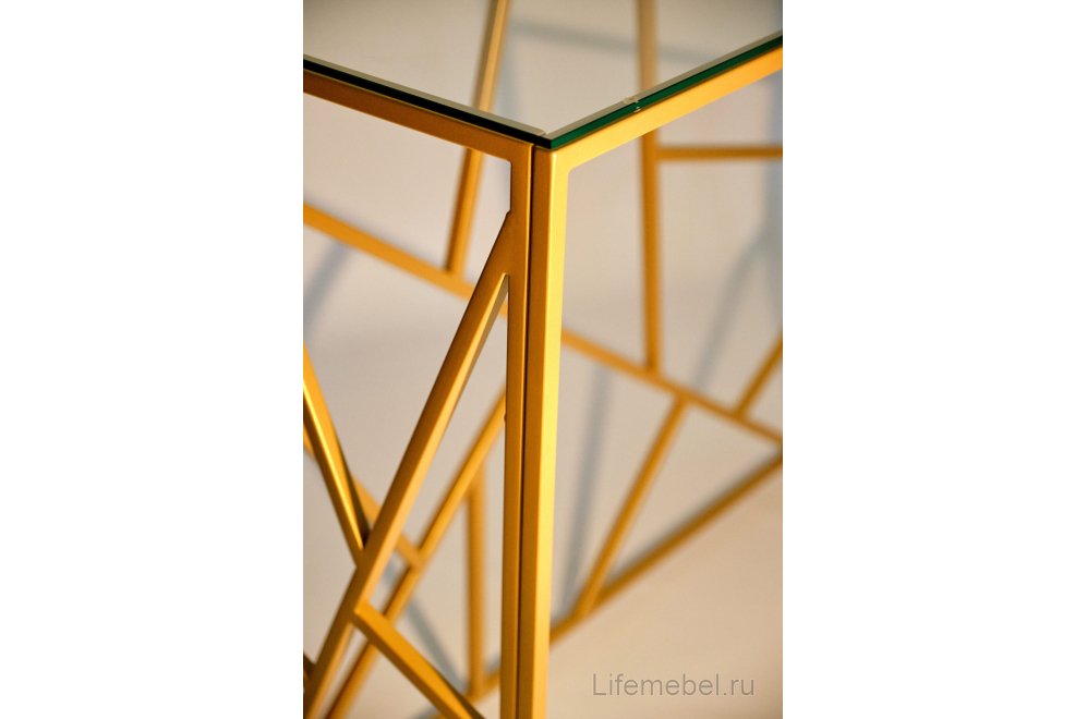 Консольный столик Zest прозрачный / золото