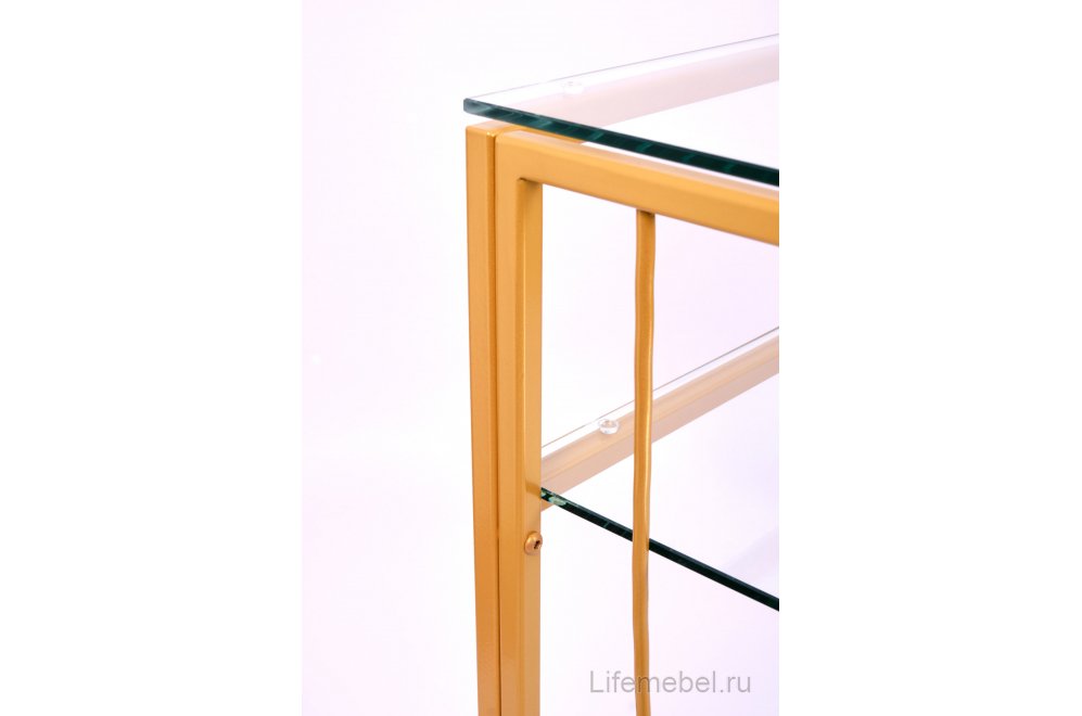 Консольный столик Toffee прозрачный / золото