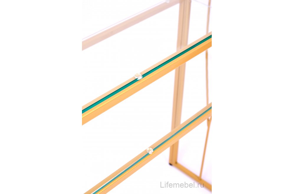 Консольный столик Toffee прозрачный / золото