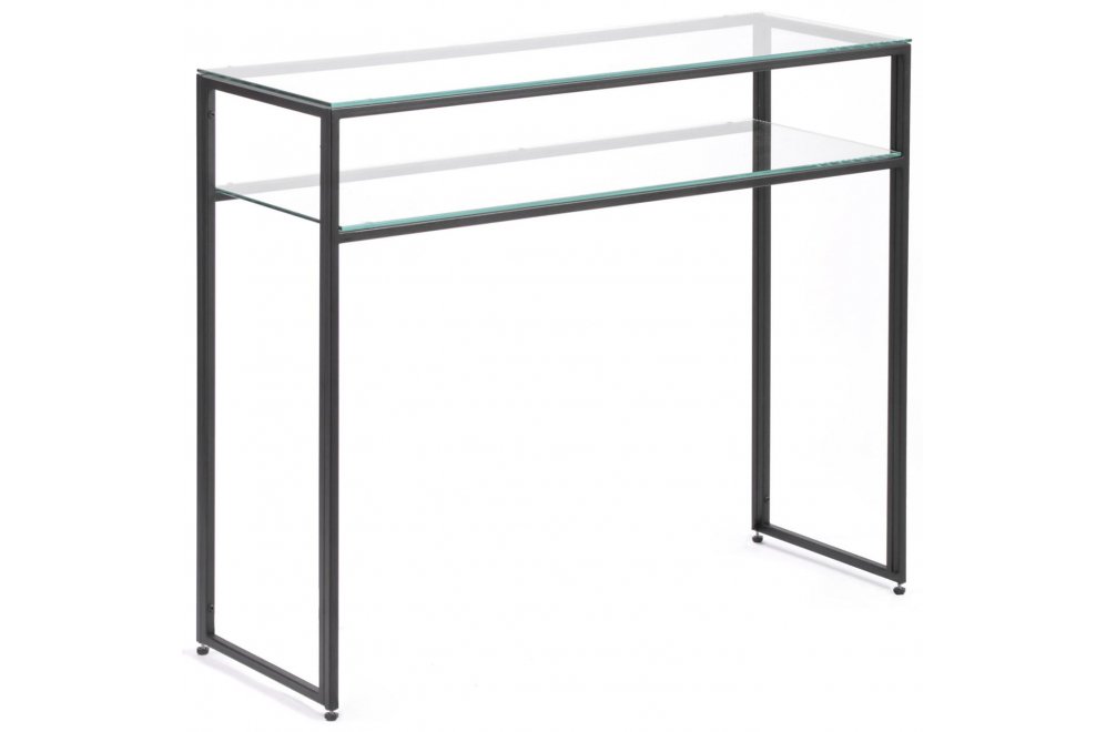 Консольный столик Orlan прозрачный / черный