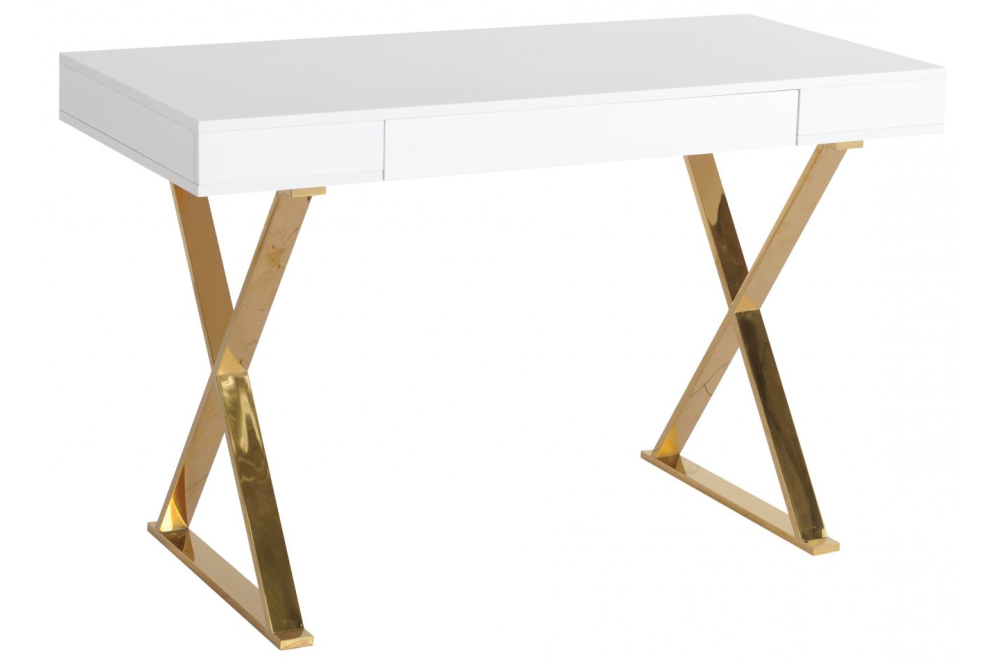 Консольный столик Рокки белый / золото