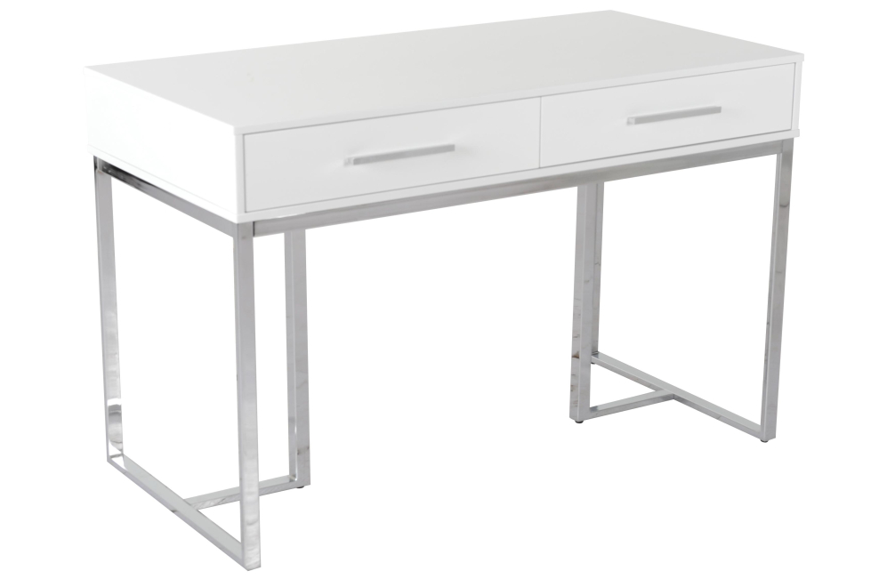 Консольный столик Армада белый / серебро