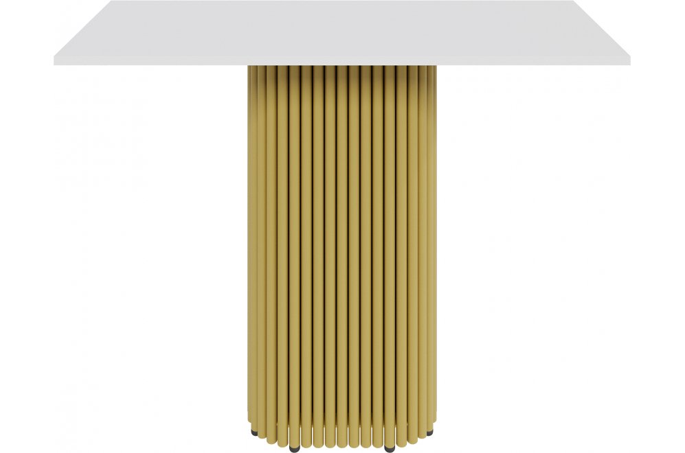 Консольный столик Trubis Wood 35x75x100 белый / золото