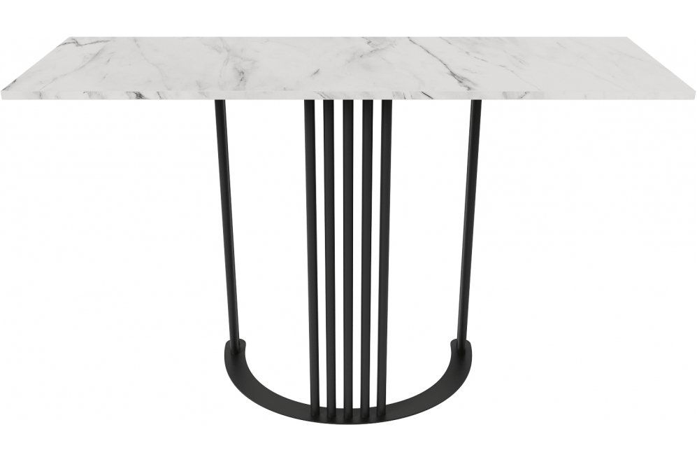 Консольный столик Violur 40x75x120 черный металл / лдсп