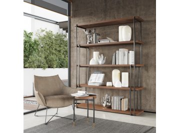 Приставной столик Benissa орех / черный