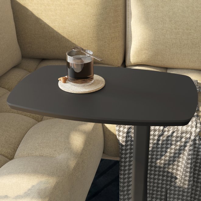 Приставной столик Дей графит / графит