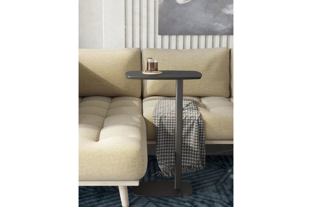 Приставной столик Дей графит / графит