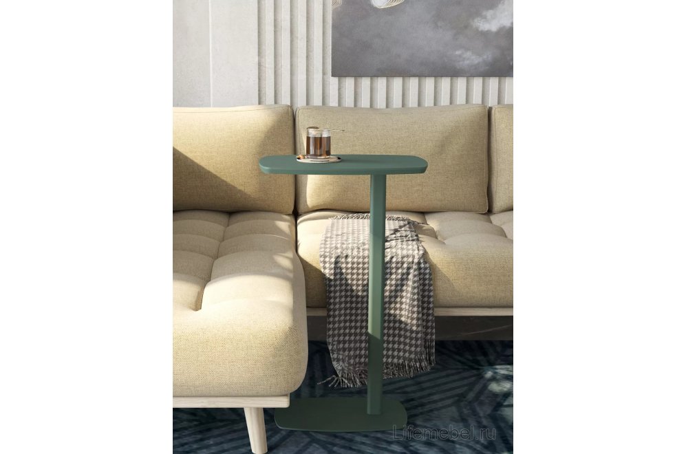 Приставной столик Дей зеленый / зеленый
