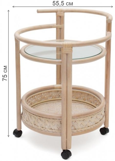 Сервировочный стол Andrea TCH White