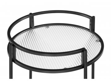 Сервировочный столик Kotani 50х79 black / clear