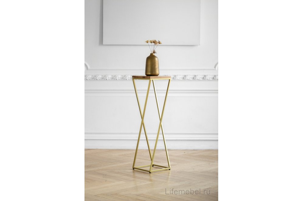 Столик под кашпо Loft 100 золотой