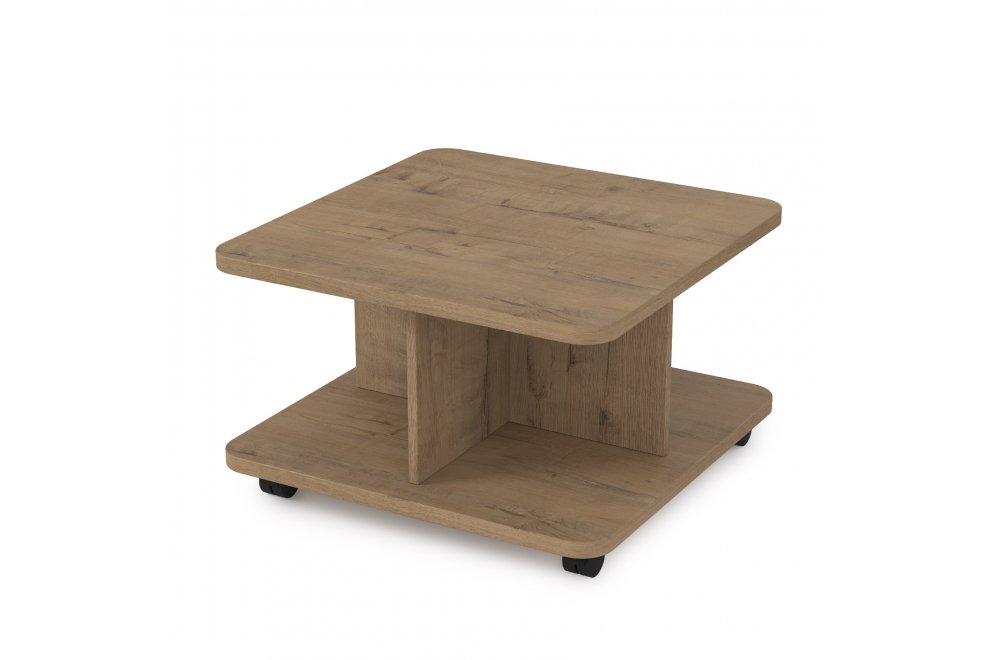 Стол журнальный квадратный BALANCE (640*640*400) teakwood